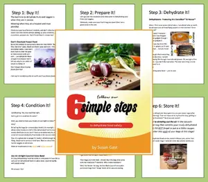 Keep your pantry full with simple strategies. Get the free Six Simple Steps email mini-course to dehydrate safely.