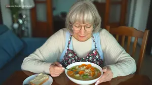 Make cozy chicken noodle soup fast using dehydrated carrots, onions, celery, and chicken. Rehydrate, simmer, and serve.