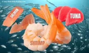 How to dehydrate seafood safely—salmon, shrimp, and tuna. Step-by-step prep, drying temps, and storage tips included.