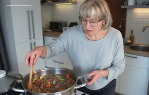 Beef Stew Made Easy: Use your slow cooker and dehydrated veggies for a hearty meal ready when you get home!