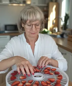 Dehydrate strawberries the easy way! Perfect for healthy snacks, smoothies, and sweet treats... all year long.