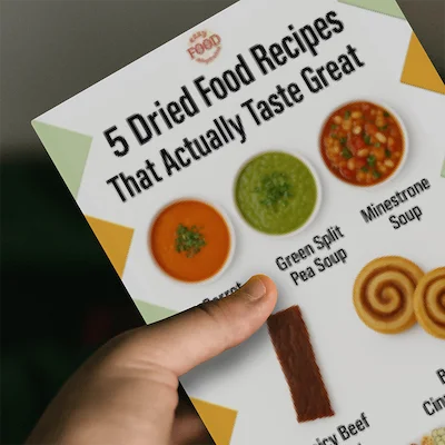Download free PDF with 5 easy dried food recipes