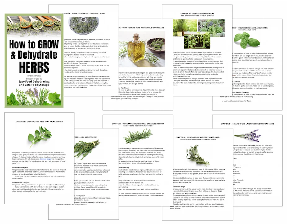 sample Chapter pages from the free Herb eBook