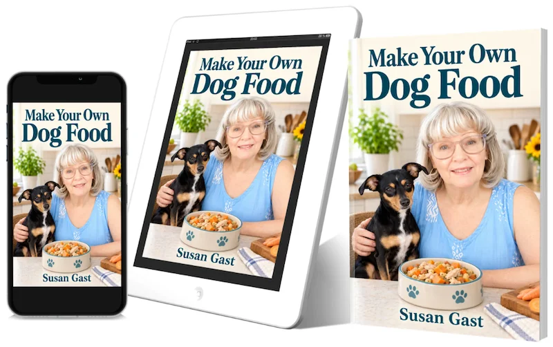 Make Your Own Dog Food eBook showing different reading devices