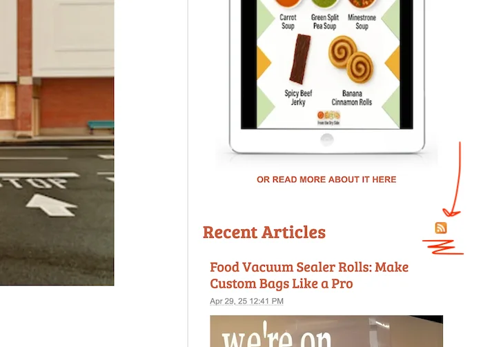RSS icon in RH sidebar on most pages RSS icon in RH sidebar on most pages