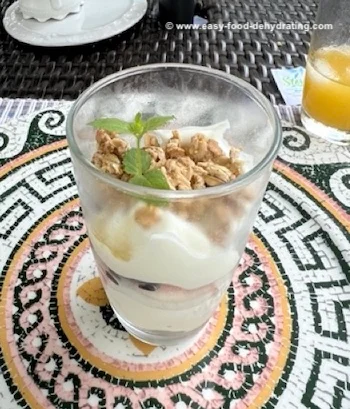 Parfait at the Seaglass Inn, Melbourne Beach, Florida