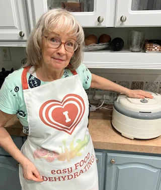 Susan with her Nesco Dehydrator