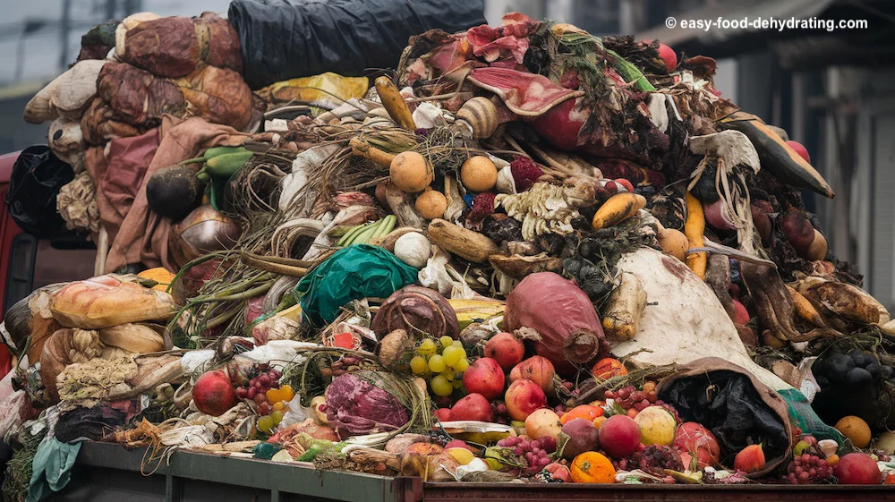 A pile of rotting food