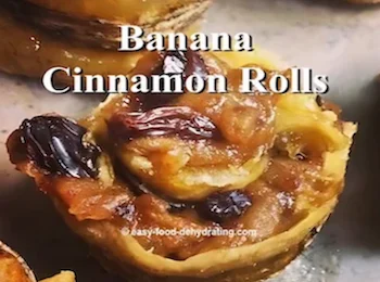 Banana Cinnamon Rolls on a plate