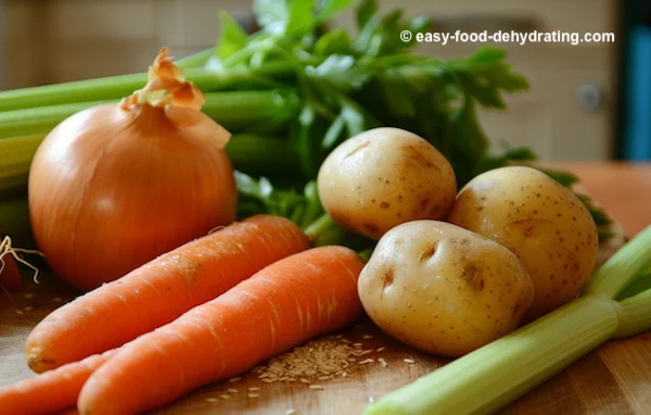 Fresh ingredients for beef strew Fresh ingredients for beef strew