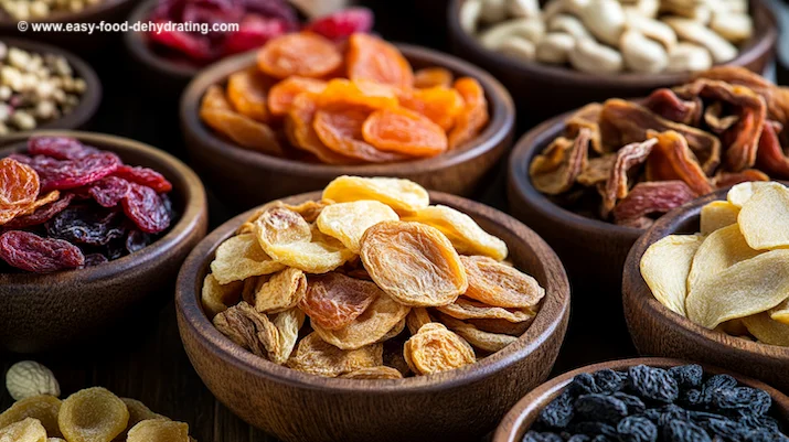 wooden bowls filled with a variety of dried foods wooden bowls filled with dried foods