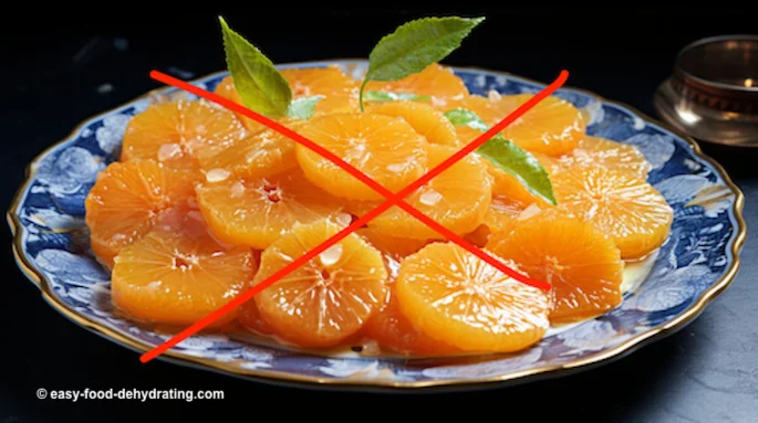 Candied Oranges - a no-no
