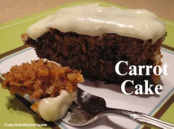 Carrot Cake slice on a plate