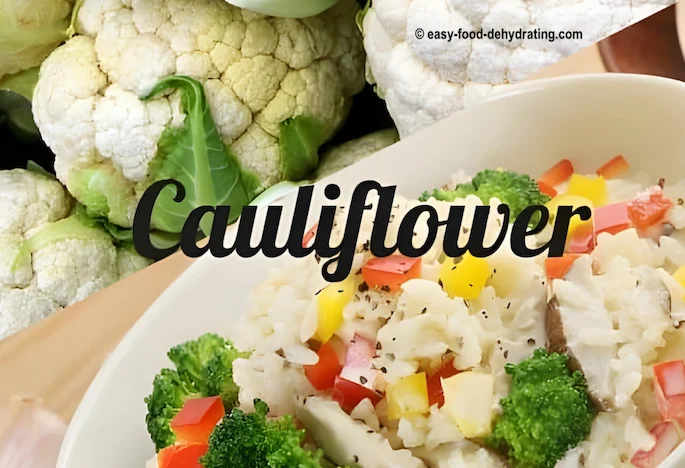 Cauliflower heads and a cauliflower salad in a bowl