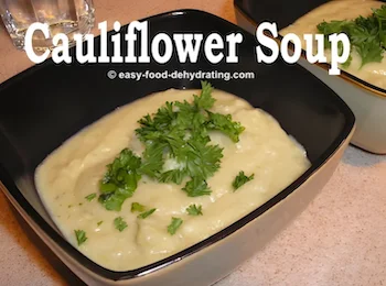 Cauliflower Soup in a bowl