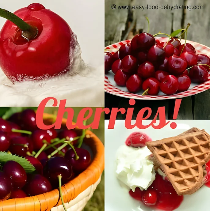 Cherries served in a variety of ways Cherries served in a variety of ways