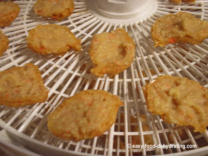 Dehydrate blobs of Chicken Chow to make nuggets AKA biscuits for your doggie! Dehydrate blobs of Chicken Chow to make nuggets AKA biscuits