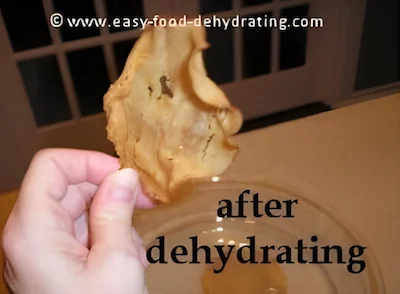 Chicken deli slice - before rehydrating Chicken deli slice - before rehydrating