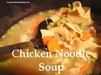 Chicken Noodle Soup in a pan