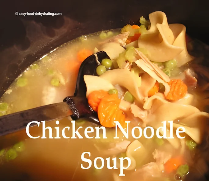 Chicken Noodle soup - good for the soul! Chicken Noodle soup cooking in a pan