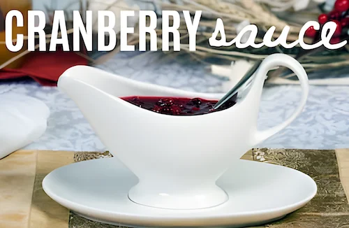 Cranberry Sauce in a gravy boat-style jug Cranberry Sauce in a gravy boat-style jug