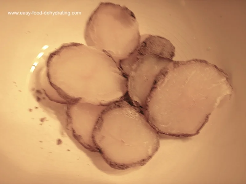 Dehydrated sliced potatoes Dehydrated sliced potatoes