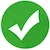 white checkmark in a green circle