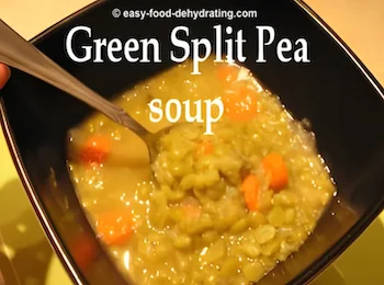 Green Split Pea Soup in a bowl