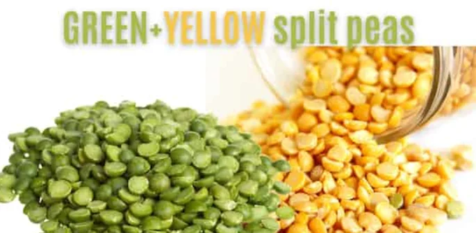 green and yellow split peas green and yellow split peas