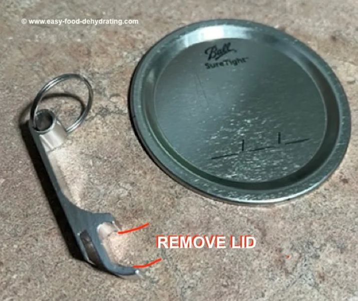 Mason jar lid removal tool