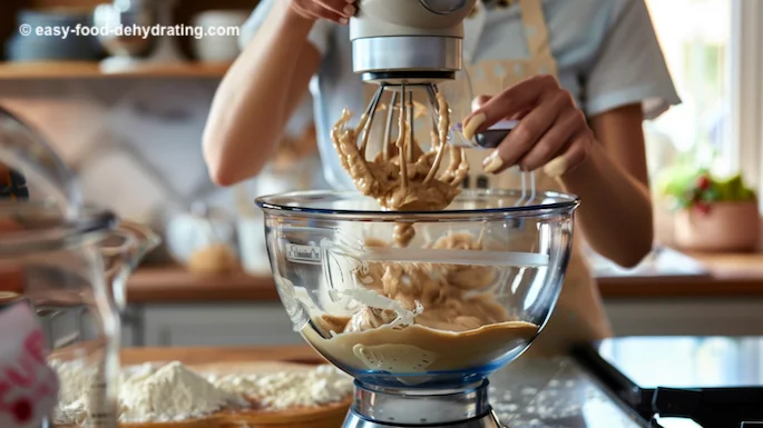 Making almond butter Making almond butter