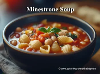 Minestrone Soup in a bowl