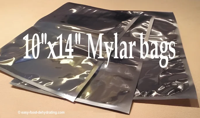Mylar Bags 10" x 14" Three Mylar bags, 10" x 14" in size
