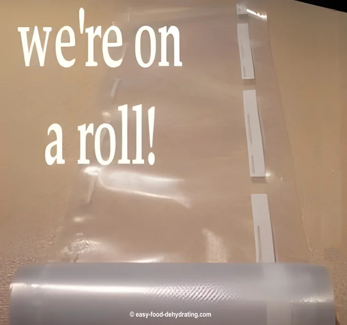 Food vacuum sealer rolls - make your own 'custom size' bag! Food vacuum sealer rolls