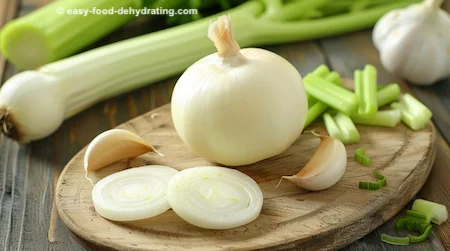 Onion, celery, garlic