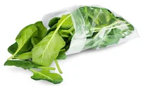 Loose spinach in a bag Loose spinach in a bag