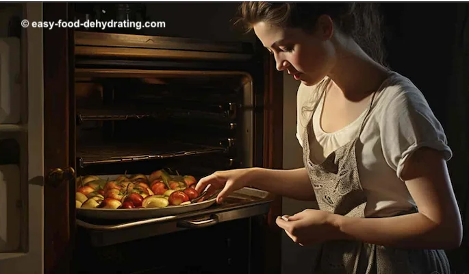 apples drying in a regular oven