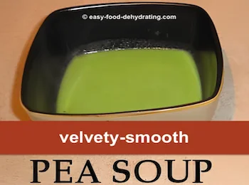 Pea Soup - velvety smooth - in a bowl