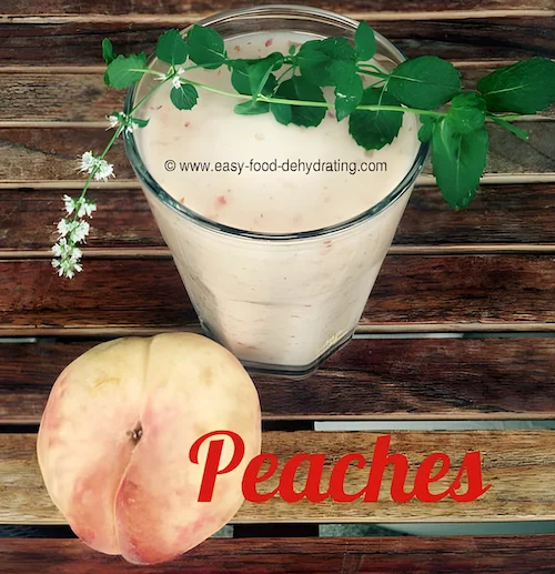 Peach Smoothie in tall glass, loose peach Peach Smoothie in tall glass, loose peach