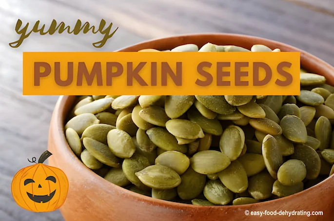 Pumpkin seeds in a wooden bowl Pumpkin seeds in a wooden bowl