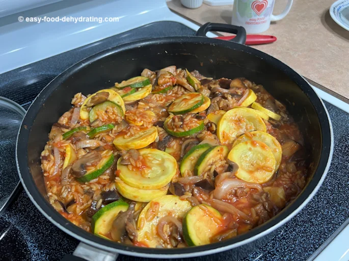 Ratatouille - ready to eat, in a big saucepan Ratatouille - ready to eat, in a big saucepan
