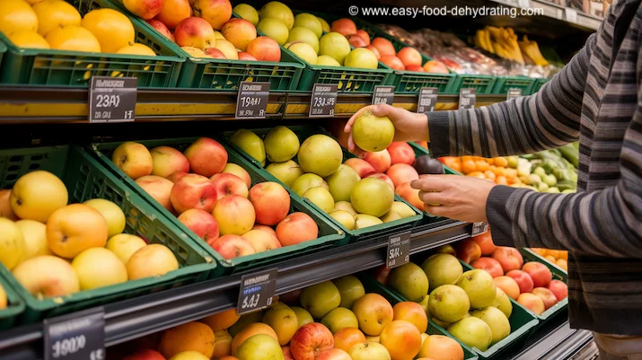 Selecting ripe fruit