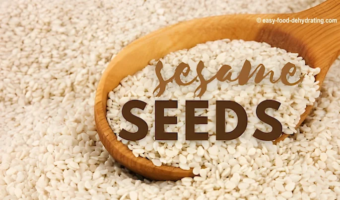 Sesame seeds on a wooden spoon Sesame seeds on a wooden spoon
