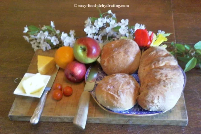 Super easy loaves of bread ready to eat