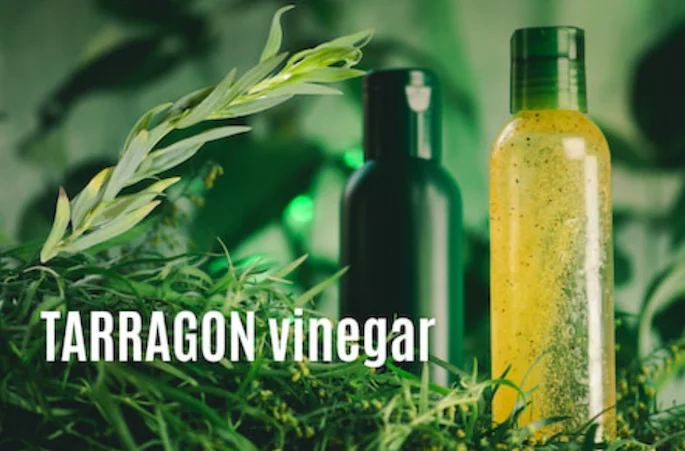 Tarragon vinegar in a bottle Tarragon vinegar in a bottle