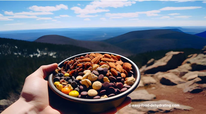 Trail Mix in a bowl - recipe below