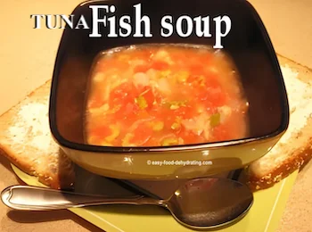 Tuna Fish Soup in a bowl Tuna Fish Soup in a bowl