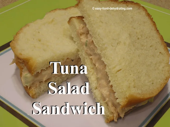 Tuna Salad Sandwich - all homemade, including the bread! Tuna Salad Sandwich