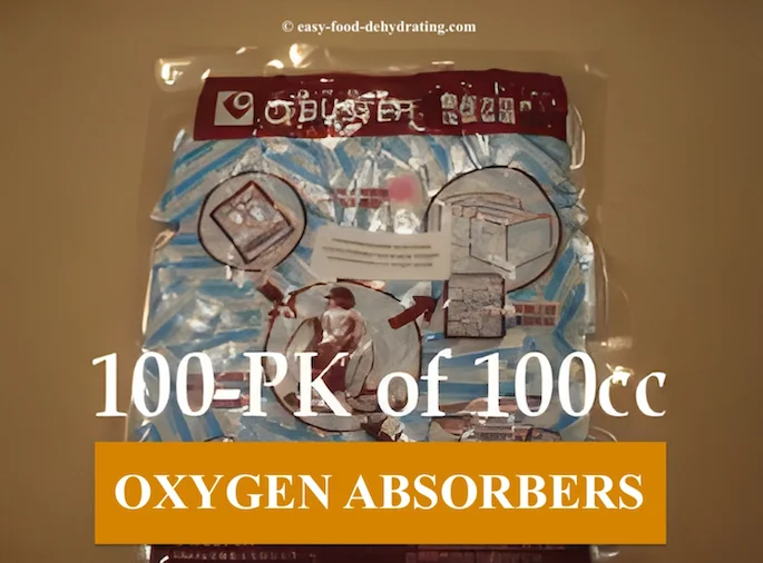 100cc Oxygen Absorbers, 100-pk shown