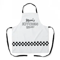 Mom's Kitchen Where Love is Served Daily - Apron